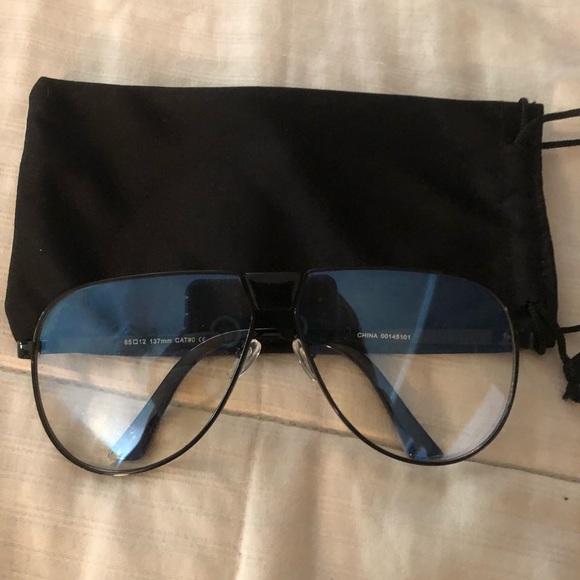 NWOT Urban Outfitters Black Clear Glasses - Picture 1 of 4